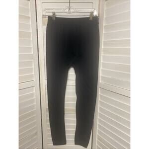 Elan Blanc Women’s Black Fleece Lined Seamless Black Leggings Size L/XL